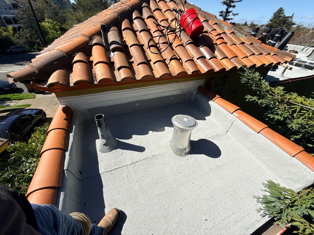 Flat roof installation
