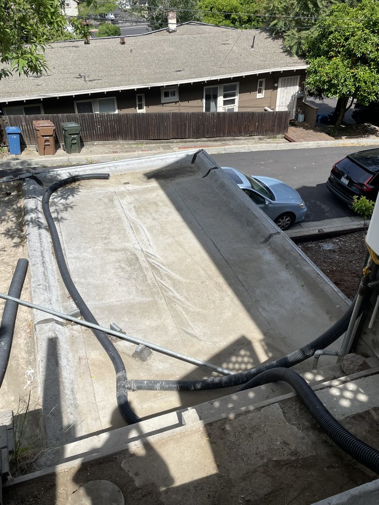 Roofing crew at work